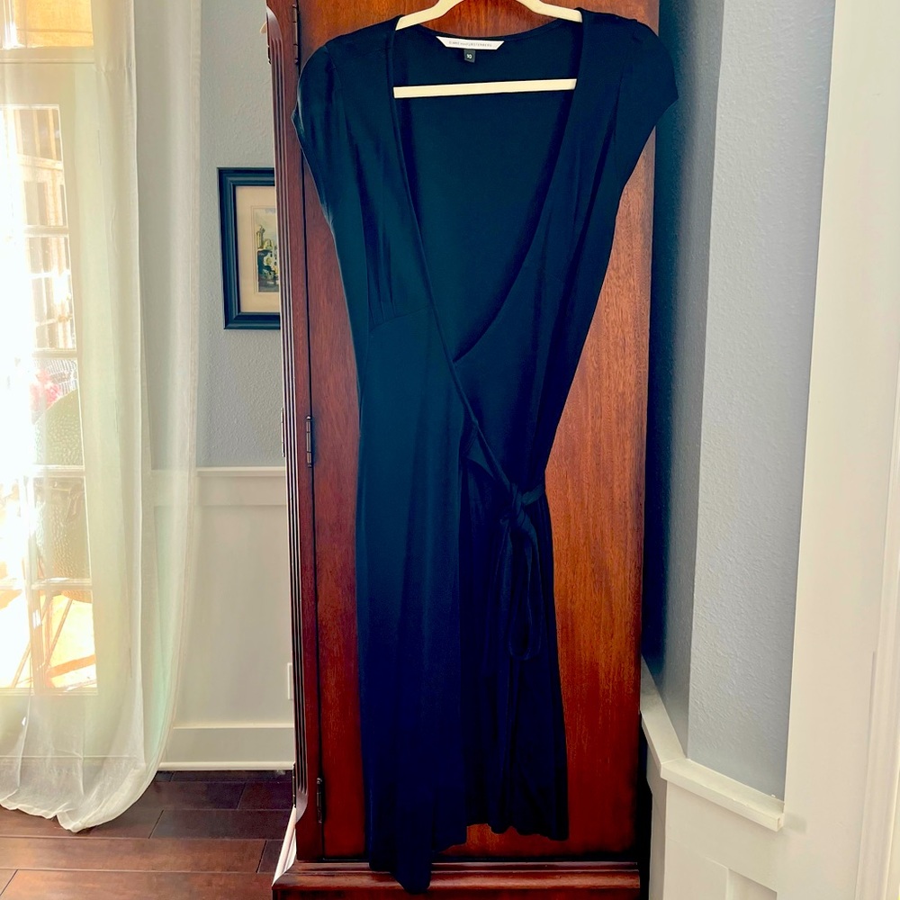 Classic Black Diane vonFurstenberg wrap dress